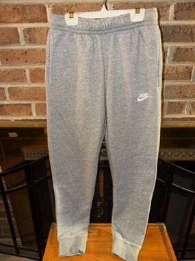 MENS SMALL GRAY NIKE JOGGERS WITH POCKETS EUC